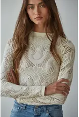 By Together Seamless Stretchy Patterned Mesh Top