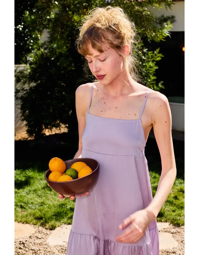 Lilac Square Neck Maxi Dress