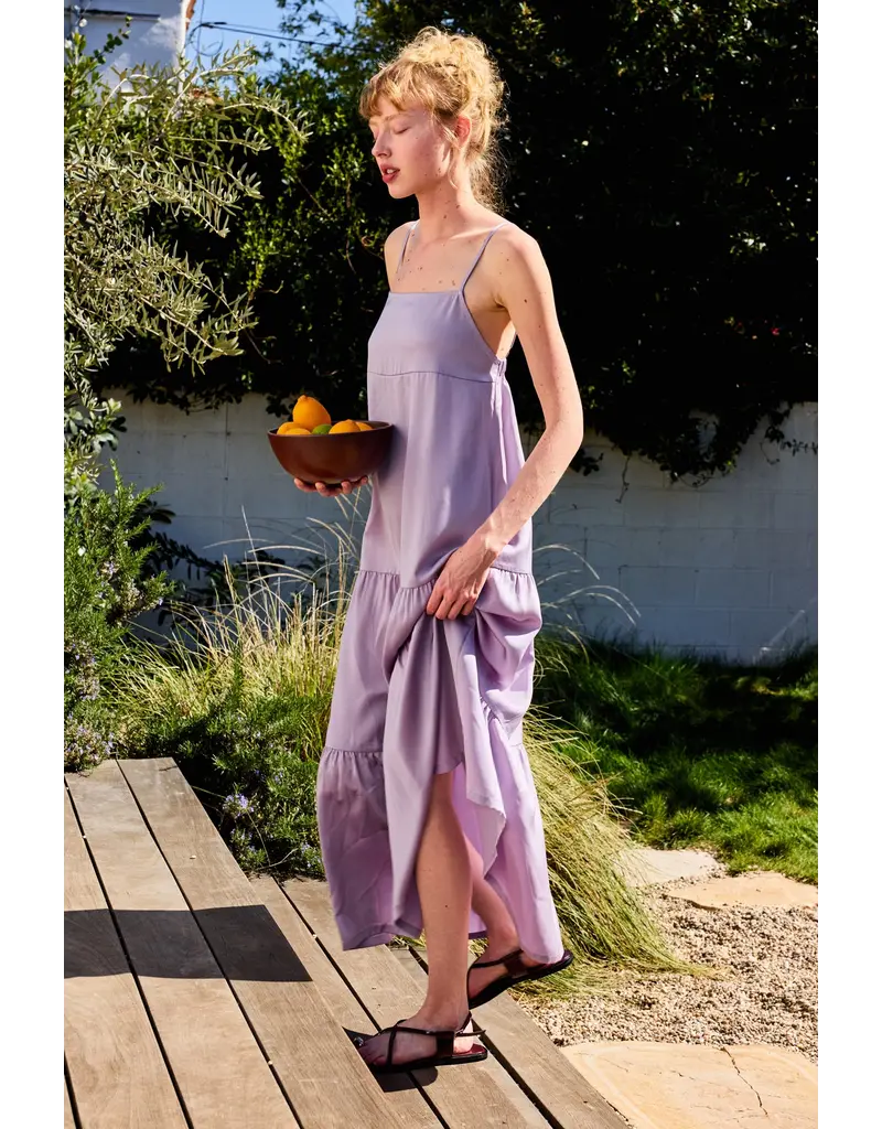 Lilac Square Neck Maxi Dress