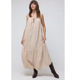 Texas Tie-Front Tiered Maxi Dress