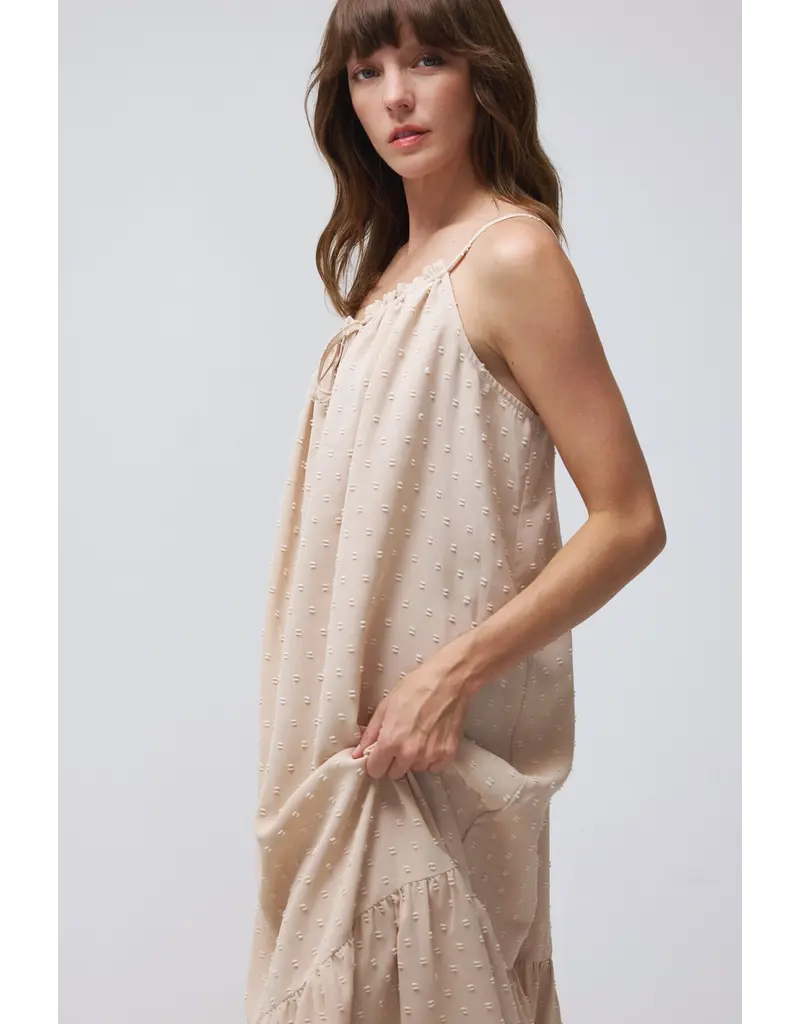 Texas Tie-Front Tiered Maxi Dress