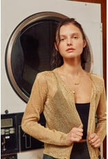 Becky Buttonless Metallic Cardigan