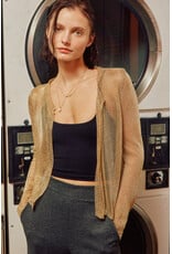 Becky Buttonless Metallic Cardigan