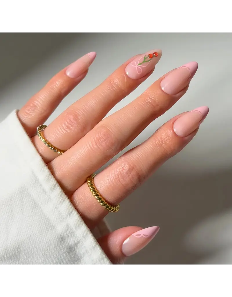 Glamnetic Cherry Bow Press-On Nails