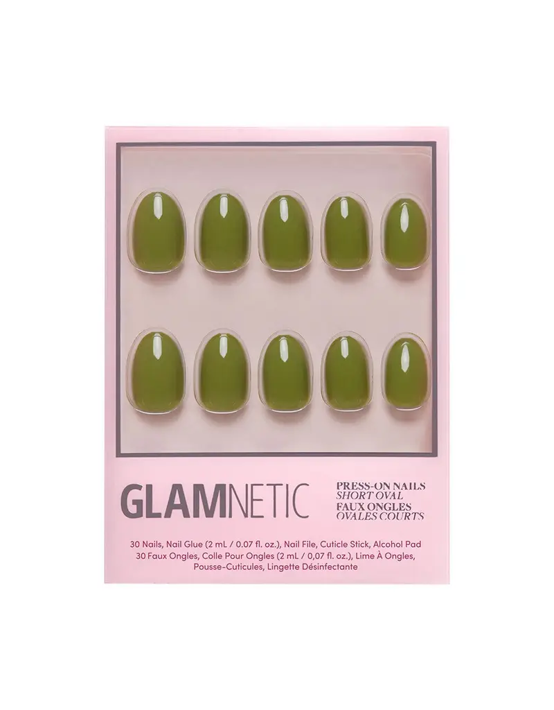Glamnetic Moss Green Press-On Nails