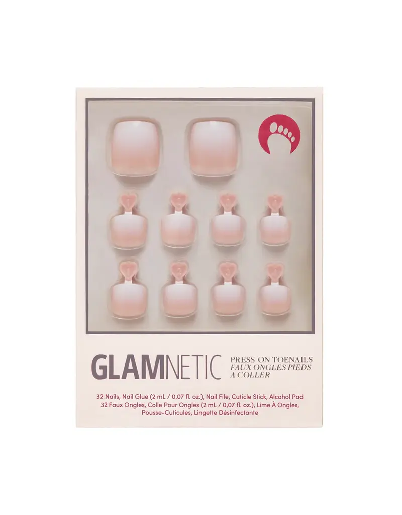 Glamnetic Creamer Press-On Pedicure