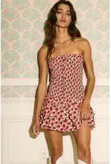 Dahlia Drop Waist Smocked Strapless Mini Dress