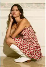 Dahlia Drop Waist Smocked Strapless Mini Dress