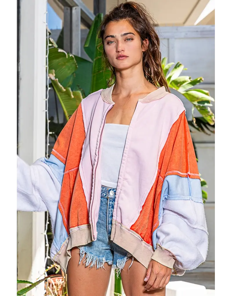 Mackenzie Colorblock Oversized Sweatshirt