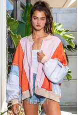 Mackenzie Colorblock Oversized Sweatshirt