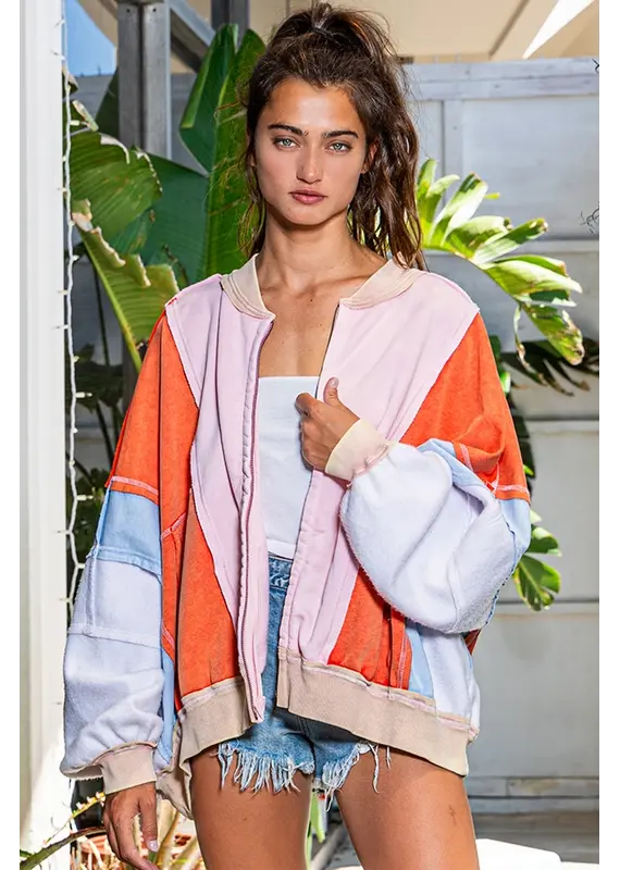 Mackenzie Colorblock Oversized Sweatshirt