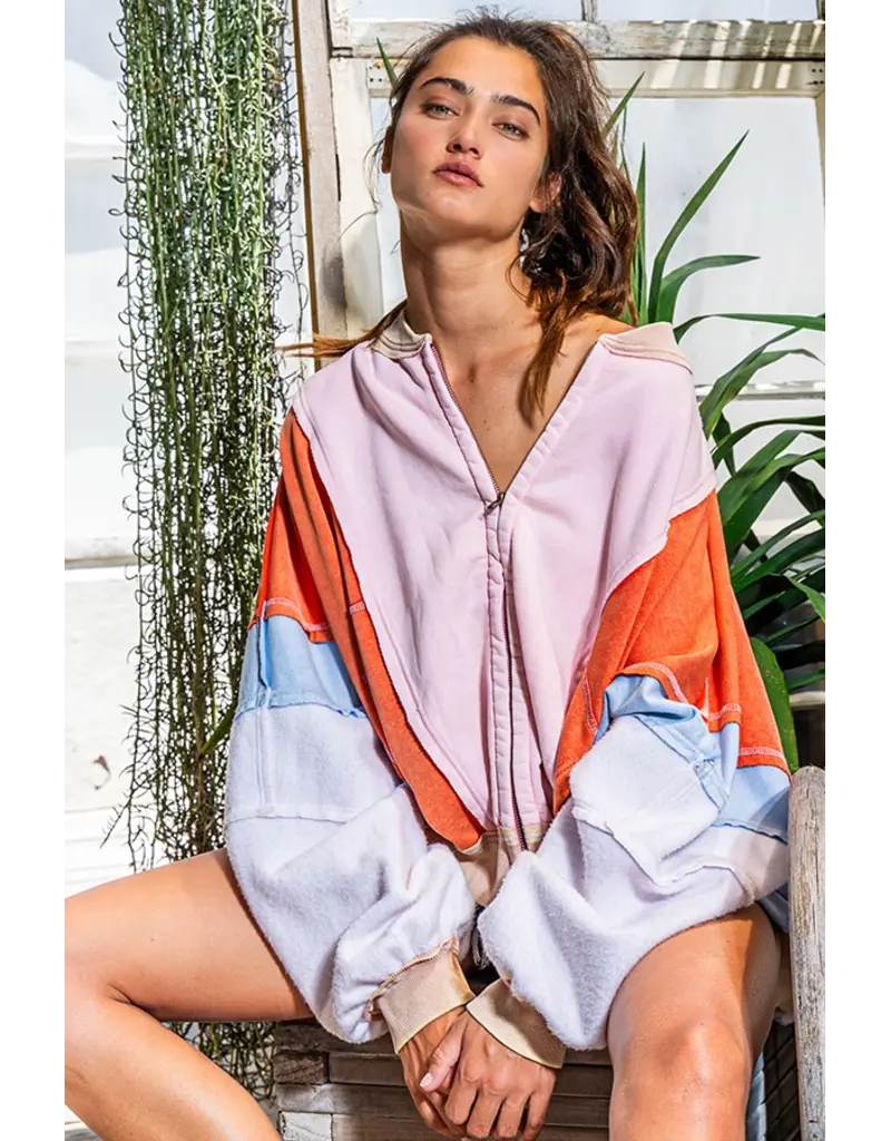Mackenzie Colorblock Oversized Sweatshirt