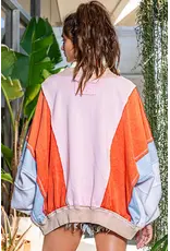 Mackenzie Colorblock Oversized Sweatshirt