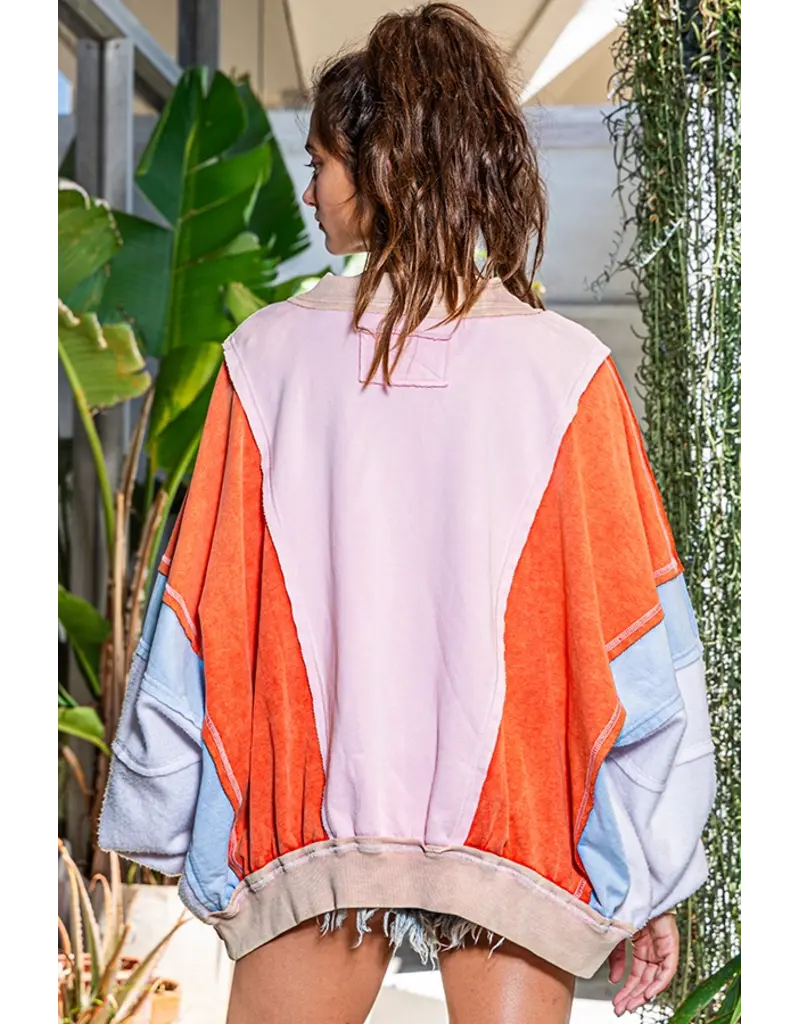 Mackenzie Colorblock Oversized Sweatshirt