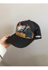 Pro Standard Philadelphia Eagles Fire & Roses Trucker Hat