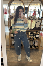 Oddi Pearl Bow Mom Jean