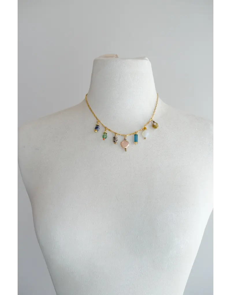 Jill Makes Jewel Calypso Charm Necklace