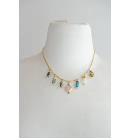 Jill Makes Jewel Calypso Charm Necklace