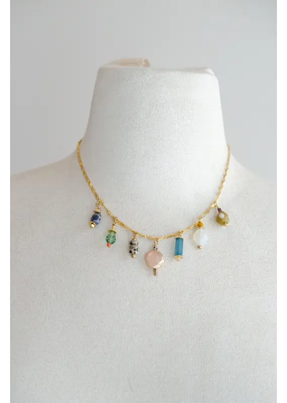 Jill Makes Jewel Calypso Charm Necklace