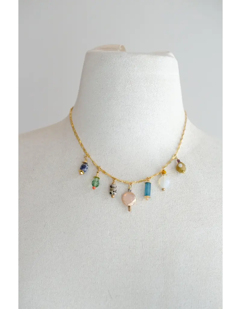 Jill Makes Jewel Calypso Charm Necklace