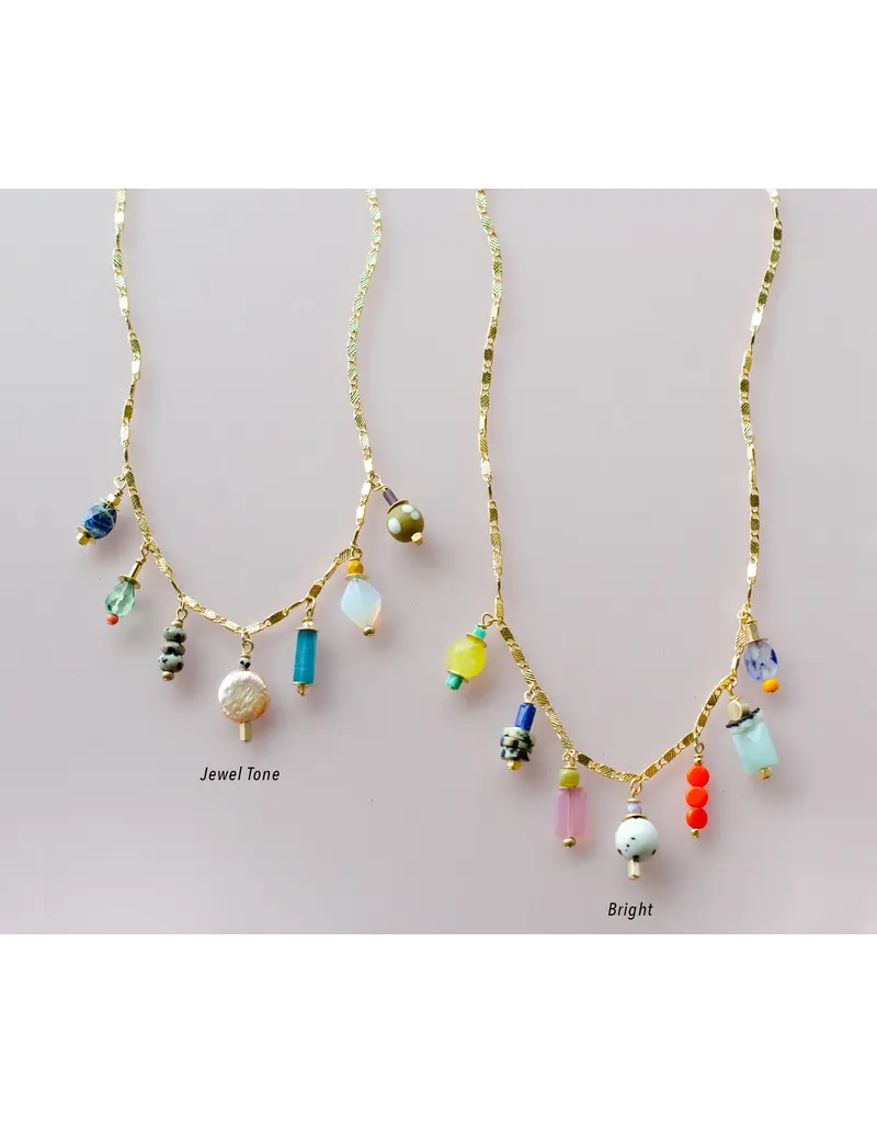 Jill Makes Jewel Calypso Charm Necklace