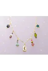 Jill Makes Pearl Moon Charm Necklace