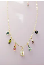 Jill Makes Pearl Moon Charm Necklace