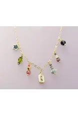 Jill Makes Pearl Moon Charm Necklace