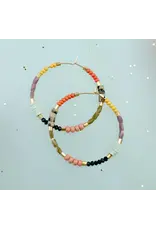 Jill Makes Large Colorful Seed Bead Hoops