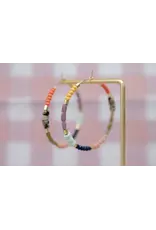 Jill Makes Large Colorful Seed Bead Hoops