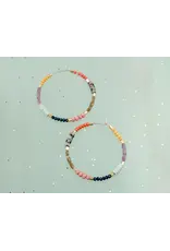 Jill Makes Large Colorful Seed Bead Hoops