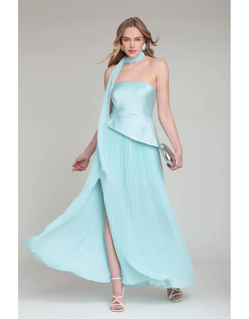 Avec Les Filles Strapless Flowy Maxi Dress
