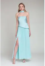 Avec Les Filles Strapless Flowy Maxi Dress