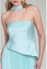 Avec Les Filles Strapless Flowy Maxi Dress