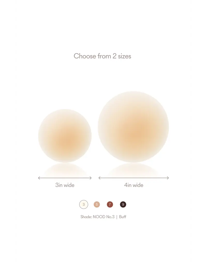 NOOD No-Show Non-Adhesive Reusable Nipple Covers *2 shades*