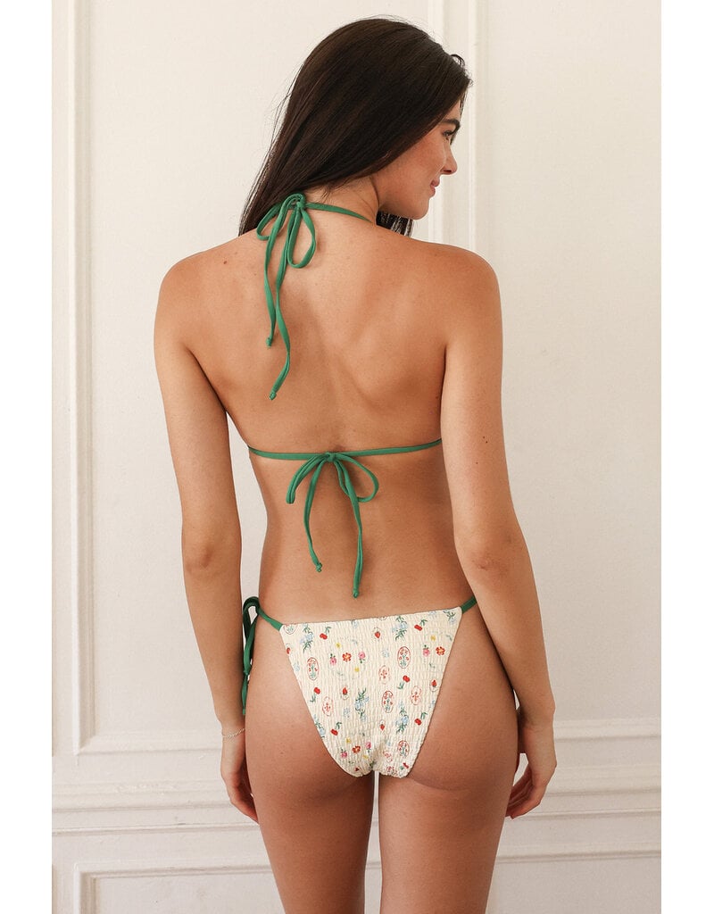 Dippin Daisys Palm Tie Back Triangle Bikini Top
