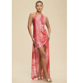 Mystique Asymmetrical Satin Dress