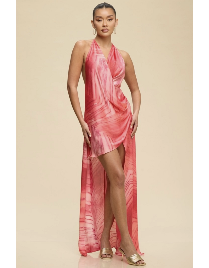 Mystique Asymmetrical Satin Dress