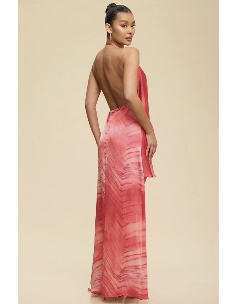 Mystique Asymmetrical Satin Dress