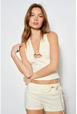Pretty Garbage Remi Bead Halter Top