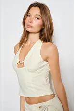 Pretty Garbage Remi Bead Halter Top