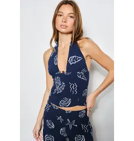 Pretty Garbage Sammy Shell Halter Top