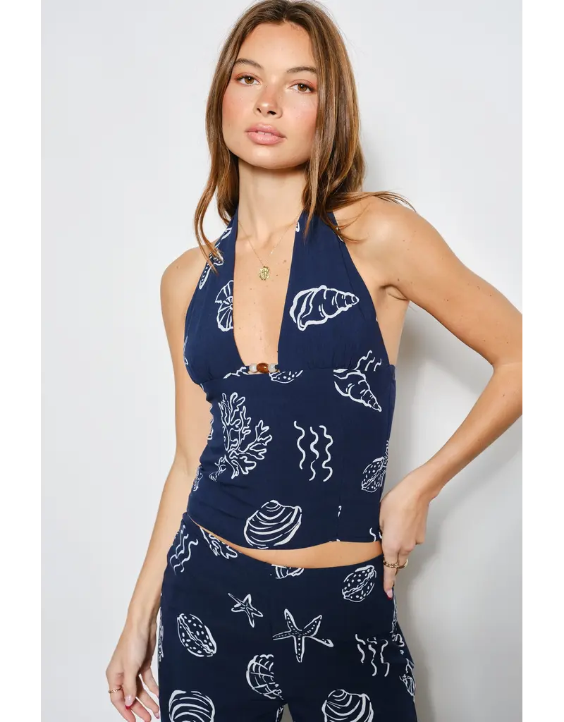 Pretty Garbage Sammy Shell Halter Top