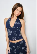 Pretty Garbage Sammy Shell Halter Top
