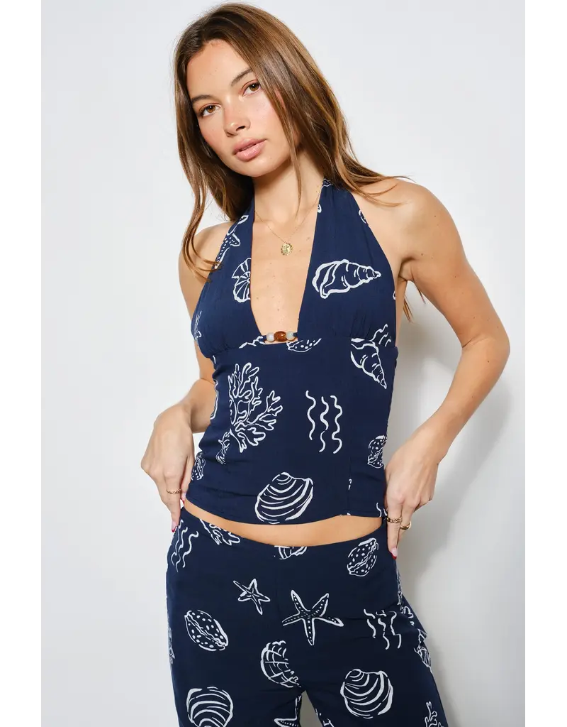 Pretty Garbage Sammy Shell Halter Top