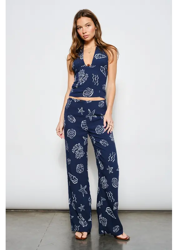 Pretty Garbage Sammy Shell Print Pants
