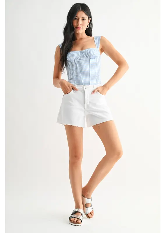 Just Black Denim The Mid Rise Stretch Short