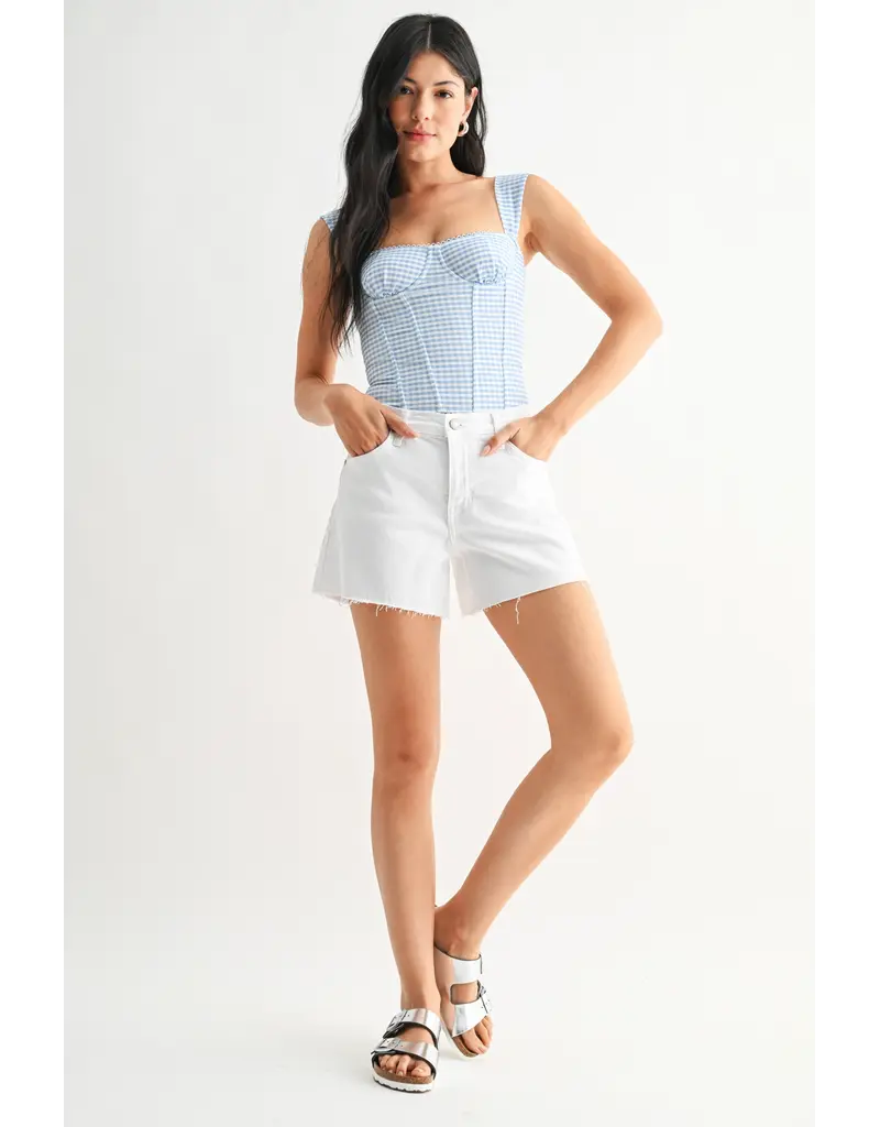 Just Black Denim The Mid Rise Stretch Short
