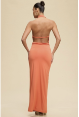 Hallie Halter Neck Maxi Dress