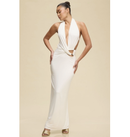 Hallie Halter Neck Maxi Dress